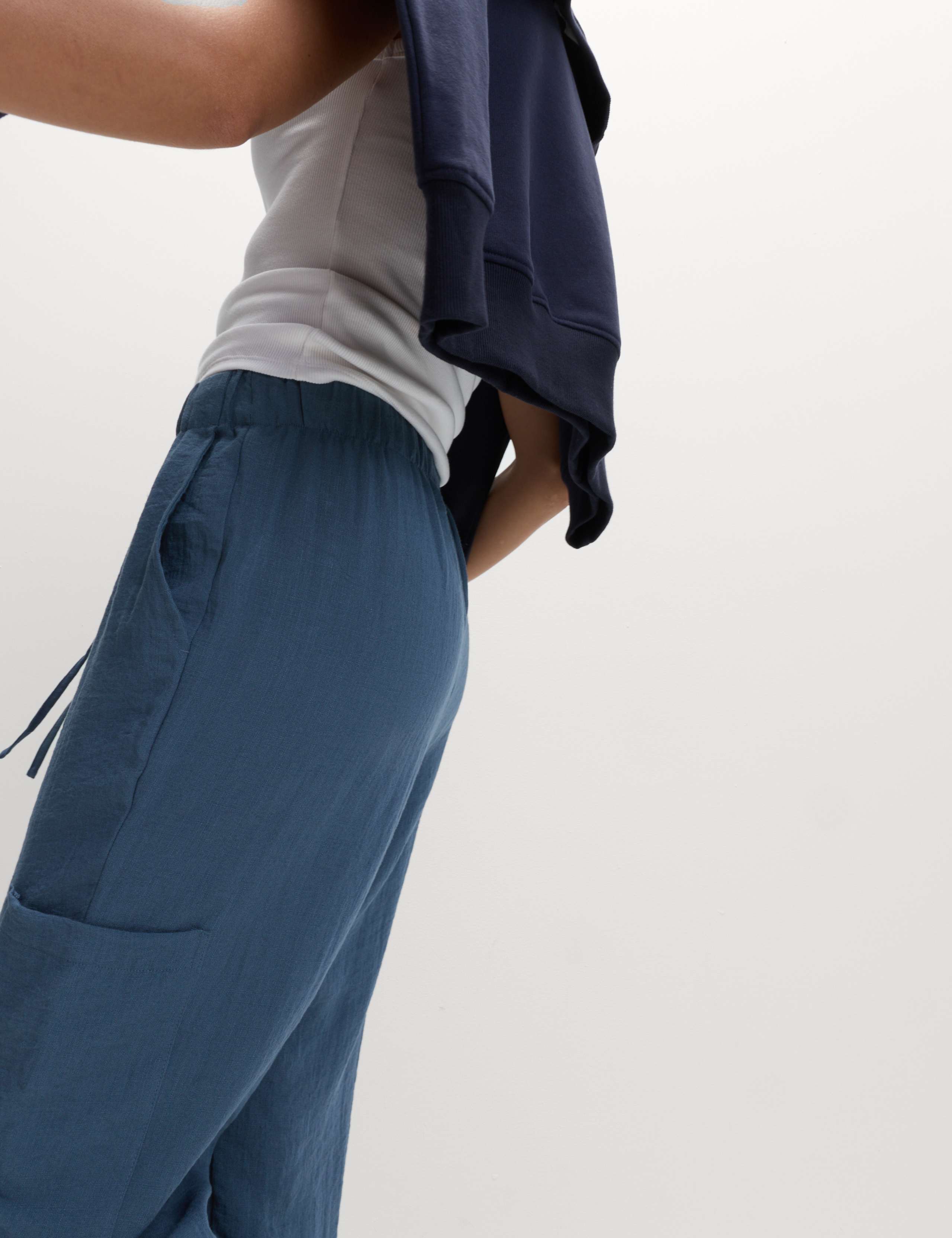 M&S Crinkle Cargo Cuffed Joggers