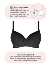 Forever Yours Wired Maternity Nursing Bra B-F