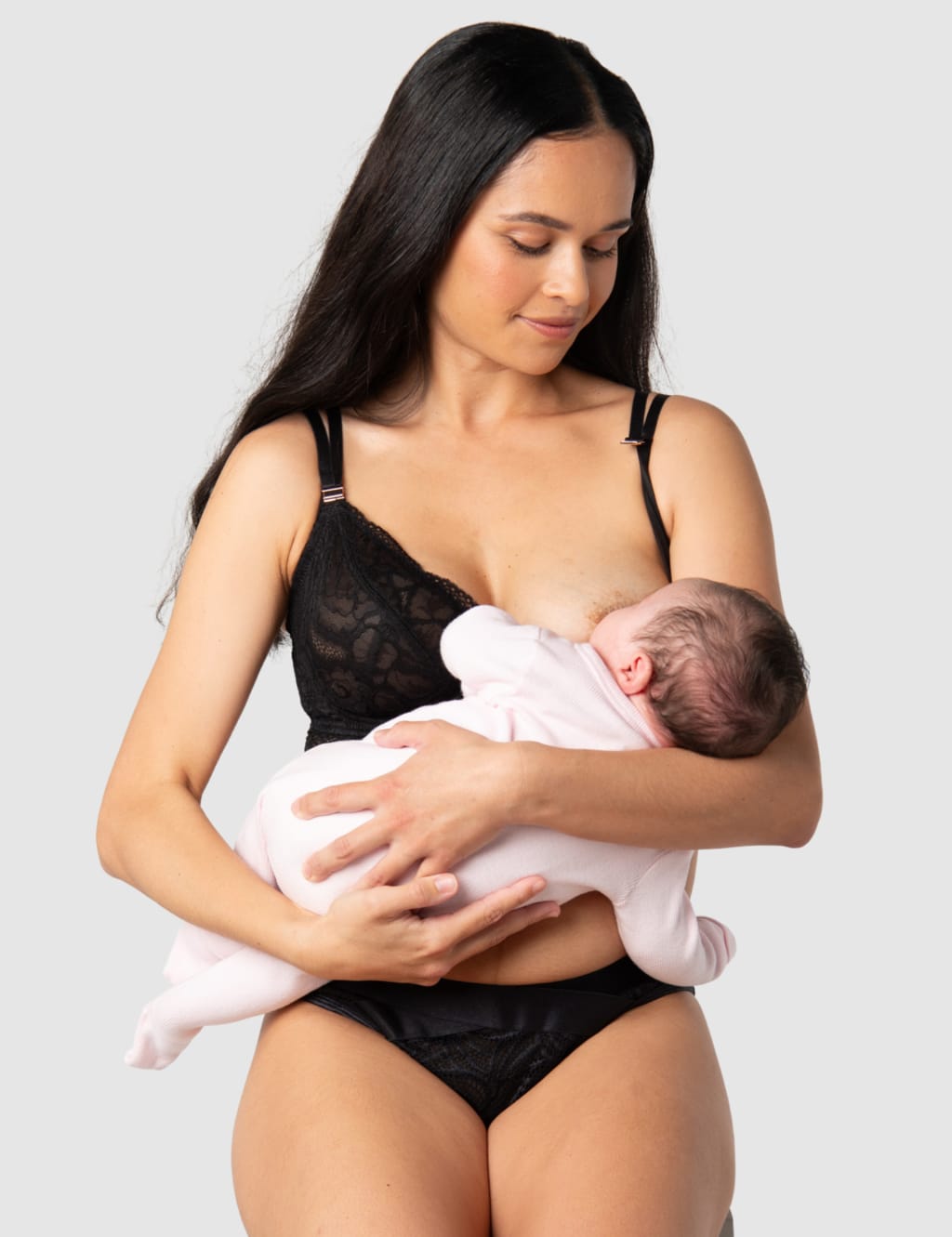Heroine Plunge Lace Maternity Nursing Bra D-H