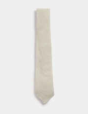 Linen Silk Blend Tie - Green