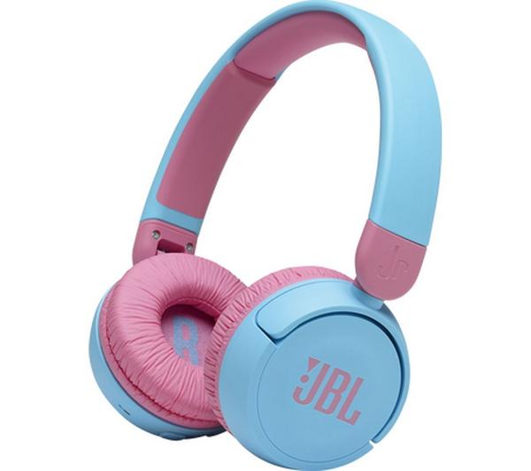 JBL Jr310BT Wireless Bluetooth Kids Headphones - Blue & Pink