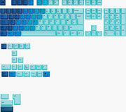 GLORIOUS GPBT Gradient Keycaps - UK Layout, Ocean V2