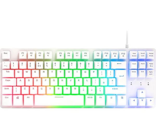 ADX FireFight Core K14 TKL Gaming Keyboard - White