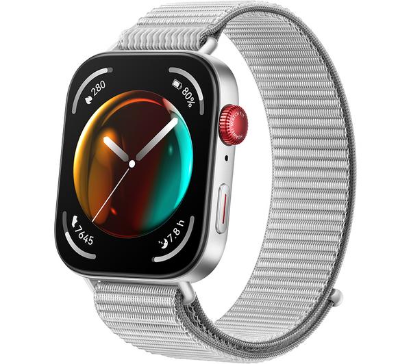 HUAWEI Watch Fit 3 - Silver with Grey Nylon Strap
