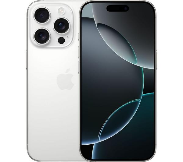 APPLE iPhone 16 Pro - 128 GB, White Titanium