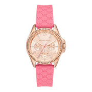 Michael Kors Ladies Watch Mini Pilot 36mm Pink Rose Gold MK7375
