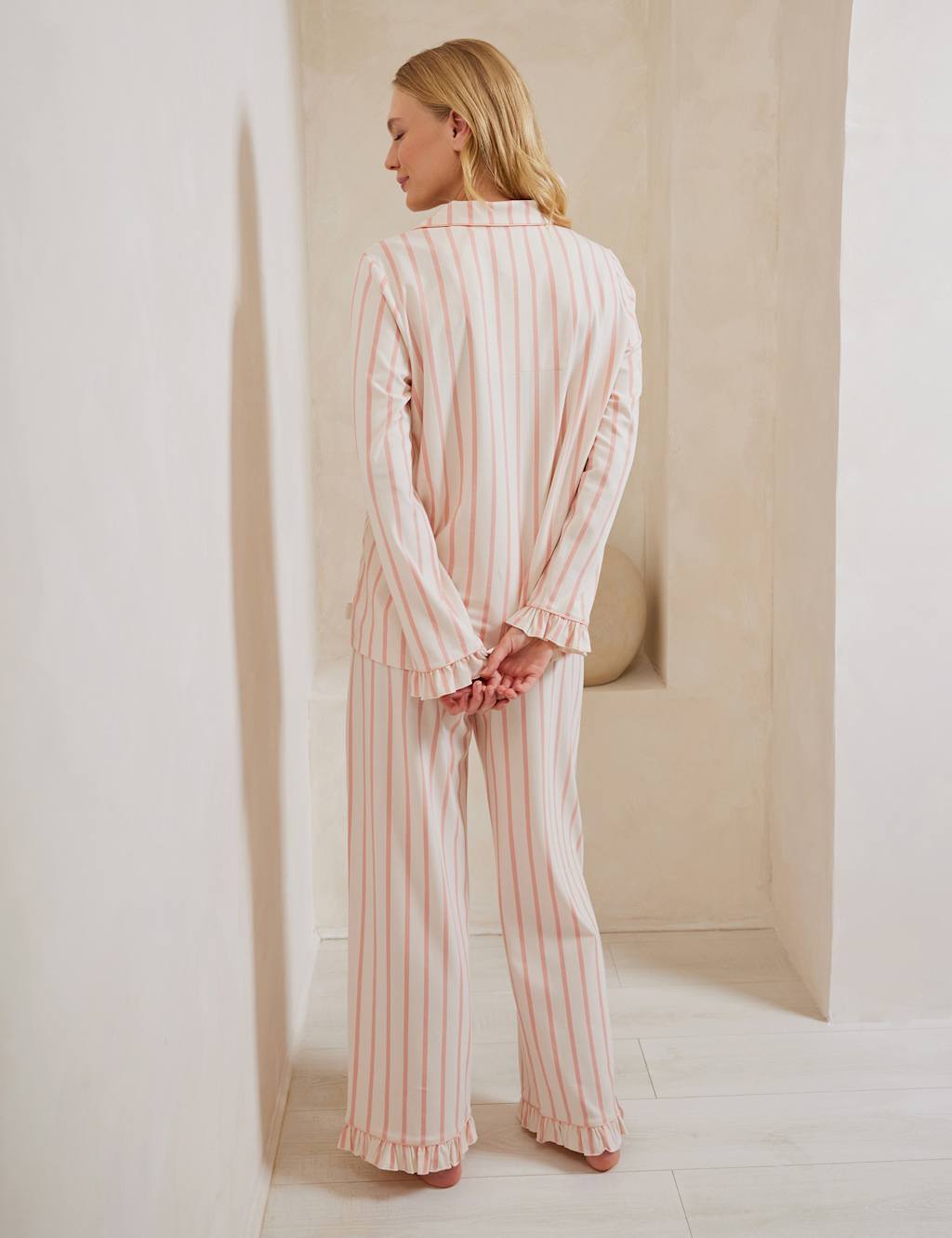 Maternity Cotton Rich Striped Pyjama Set