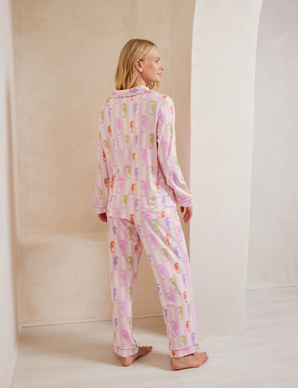 Maternity Jersey Seahorse Revere Pyjama Set