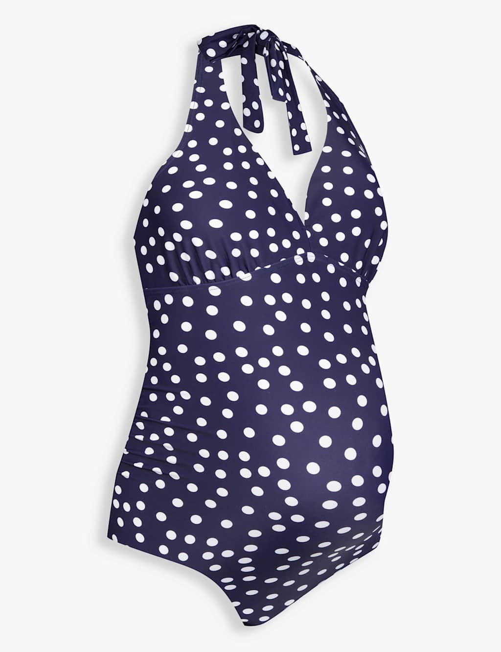 Maternity Polka Dot Halterneck Swimsuit
