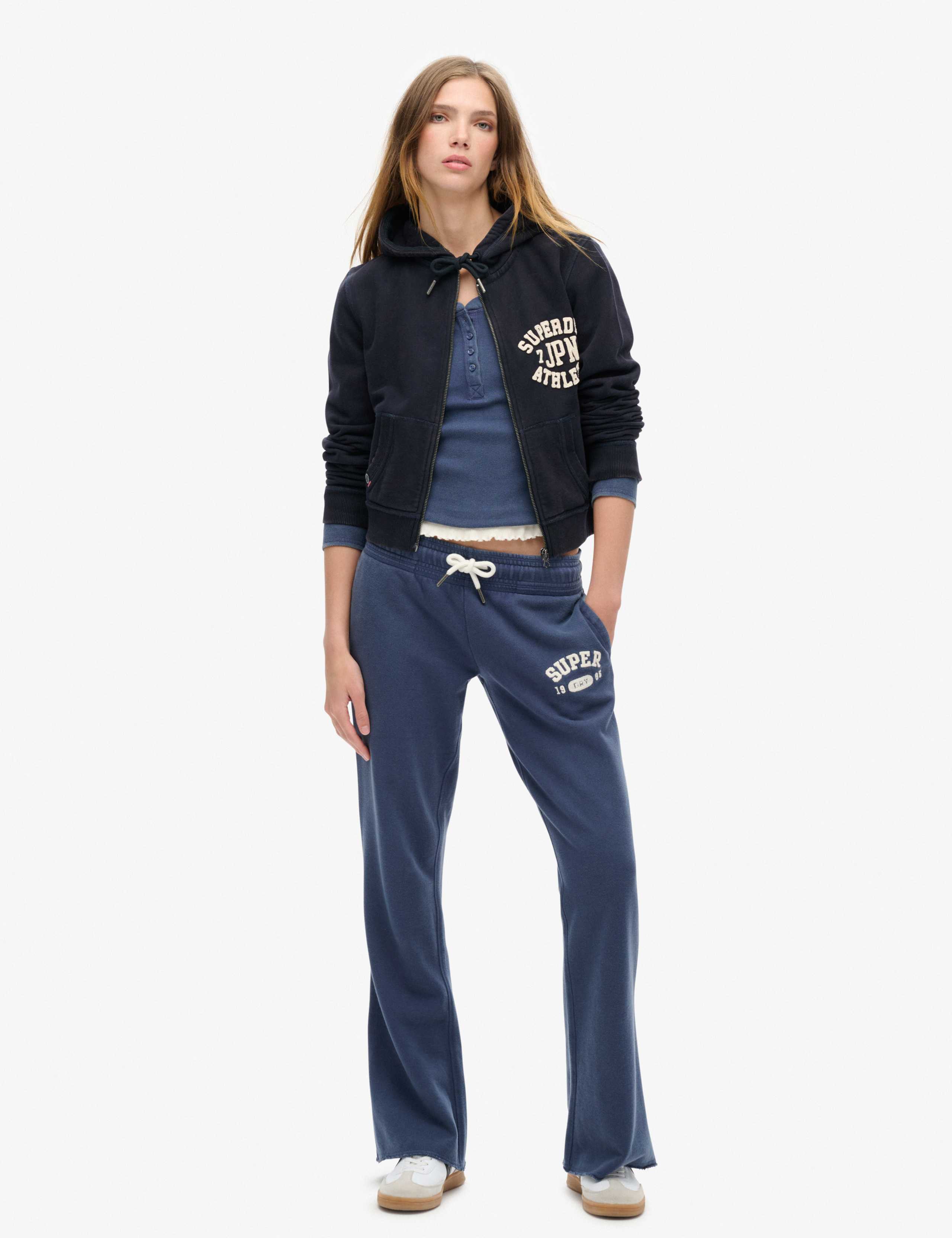 M&S Pure Cotton Slim Fit Flare Joggers