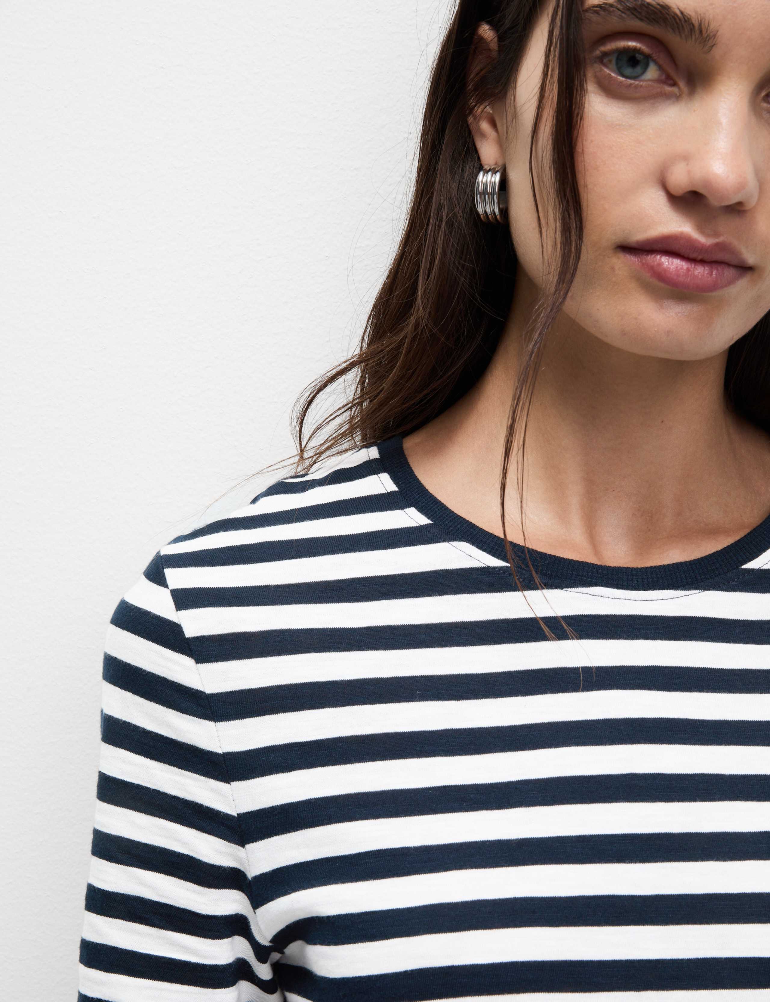 Pure Cotton Striped Mini T-Shirt Dress