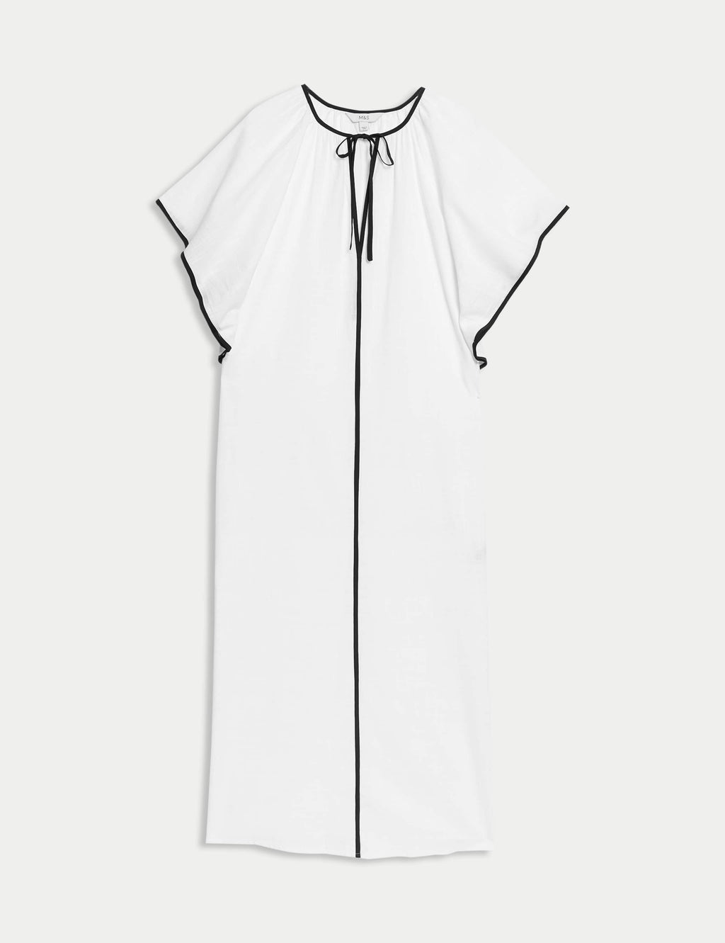 Pure Cotton V-Neck Kaftan Beach Dress