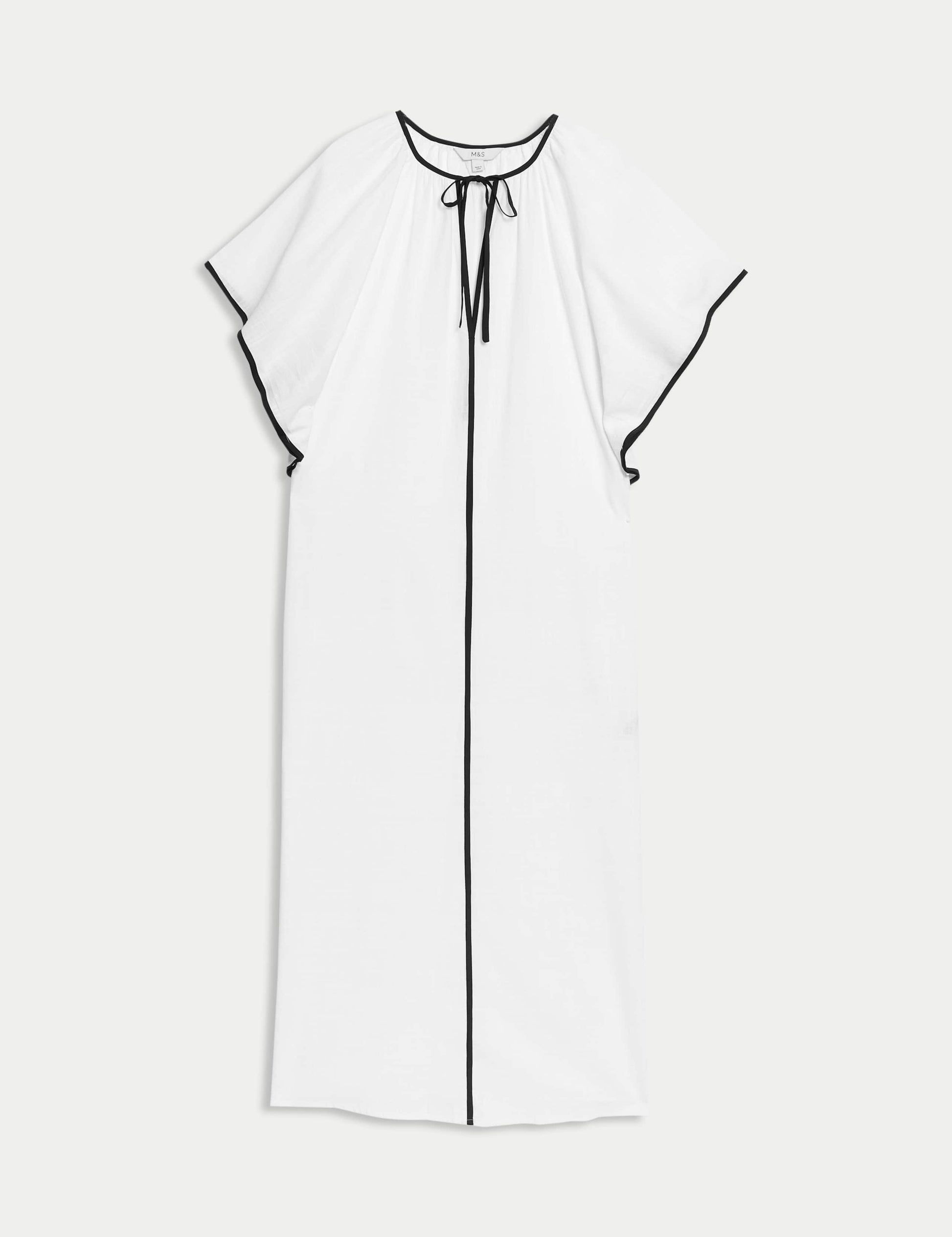 Pure Cotton V-Neck Kaftan Beach Dress