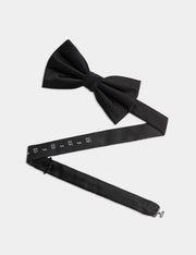 Pure Silk Bow Tie - Black