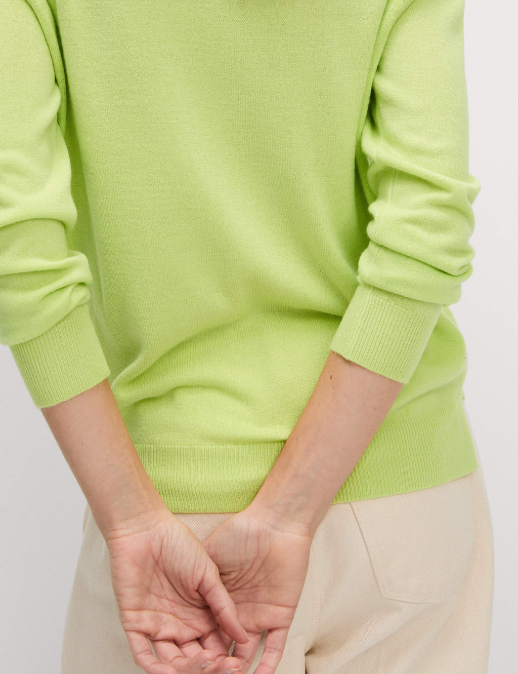 M&S Supersoft Crew Neck Jumper - Soft Lime