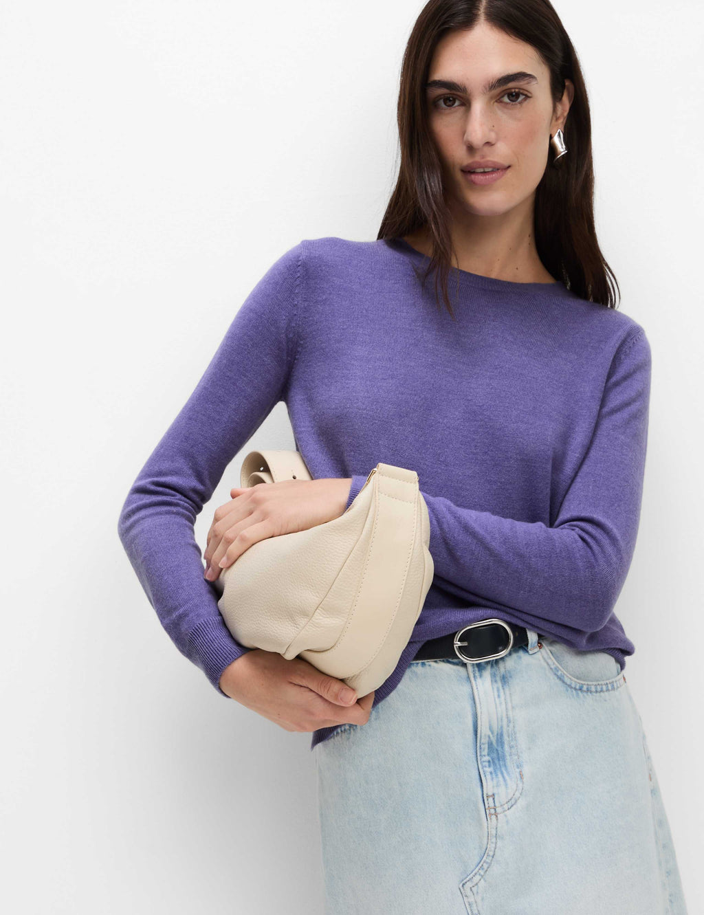M&S Supersoft Crew Neck Jumper - Bright Mauve