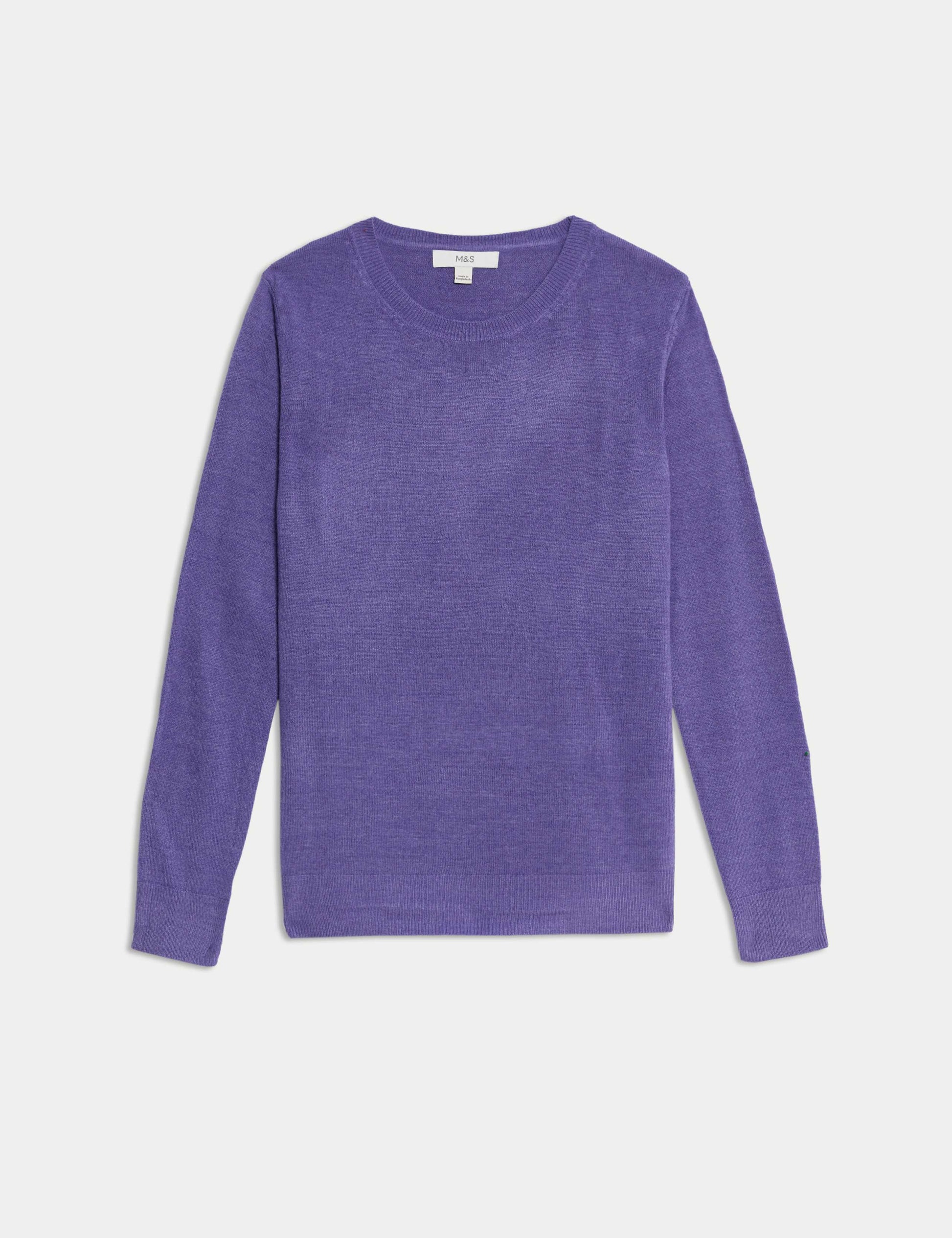 M&S Supersoft Crew Neck Jumper - Bright Mauve