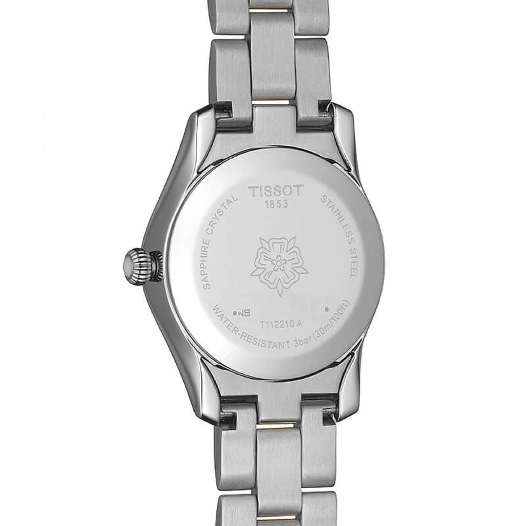 T Wave Quartz Mother of Pearl Dial Two Tone Steel Strap Watch for Women - T112.210.22.113.00