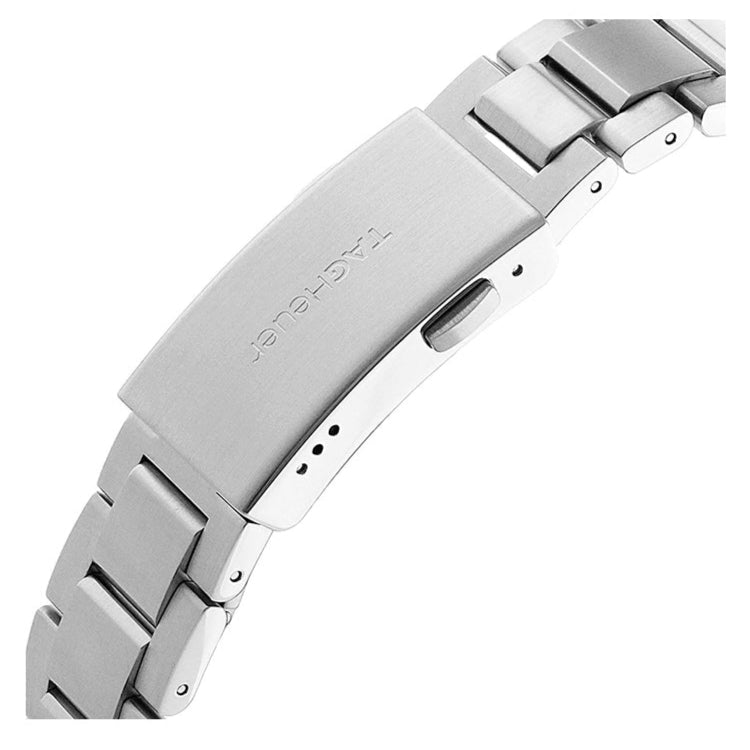 Aquaracer Black Dial Silver Steel Strap Watch for Men - WAY101B.BA0746