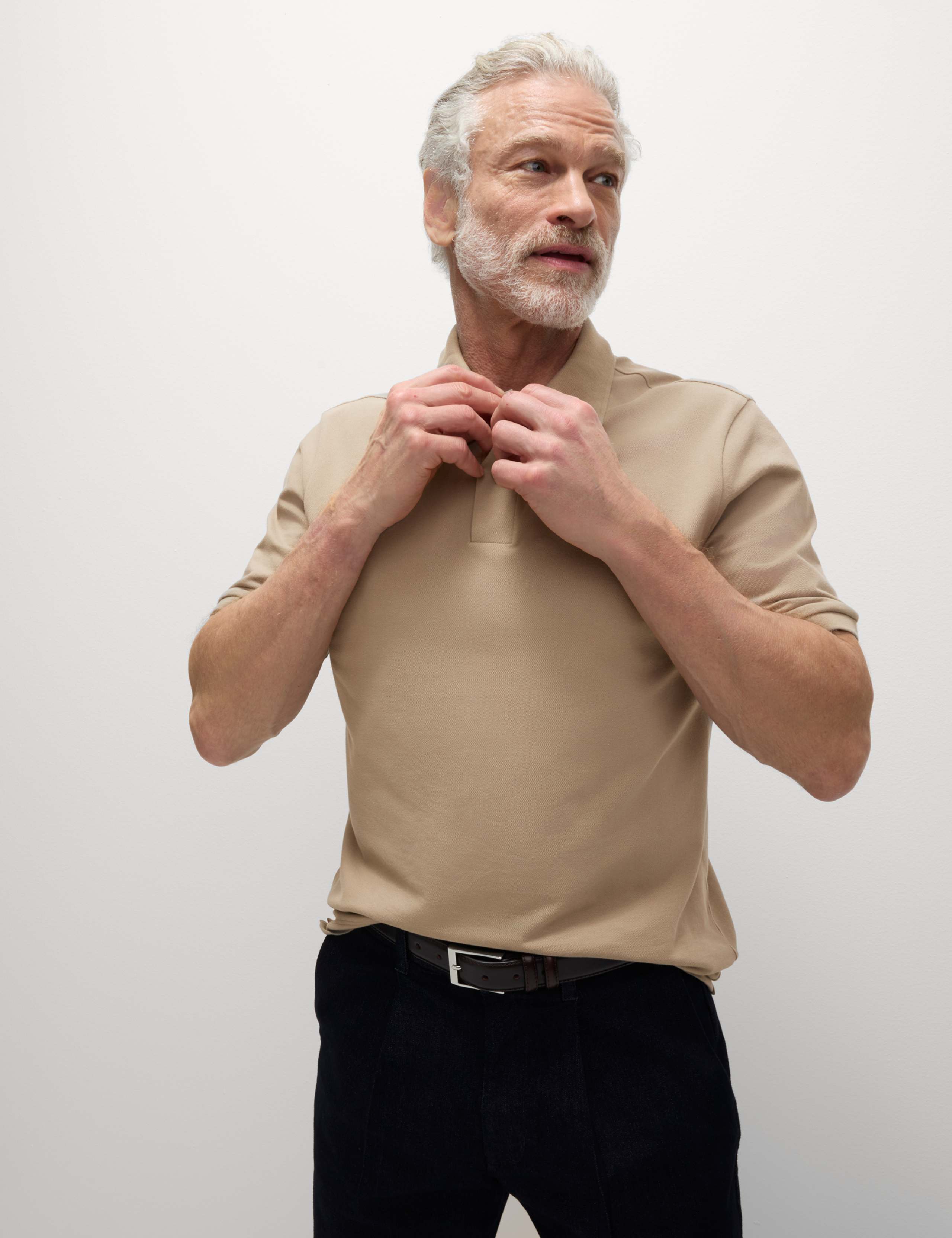 Ultimate Regular Fit Pique Polo Shirt - Mushroom