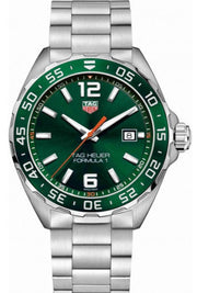 Formula 1 Limited Edition Green Dial Silver Steel Strap Watch for Men - WAZ1017.BA0842