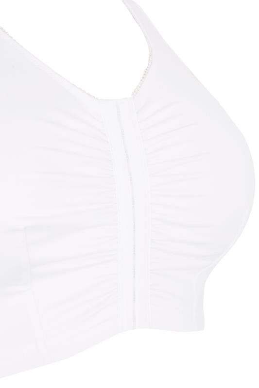 YOURS White Non-Wired Front Fastening Bra