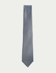 Woven Pure Silk Tie - Navy Mix