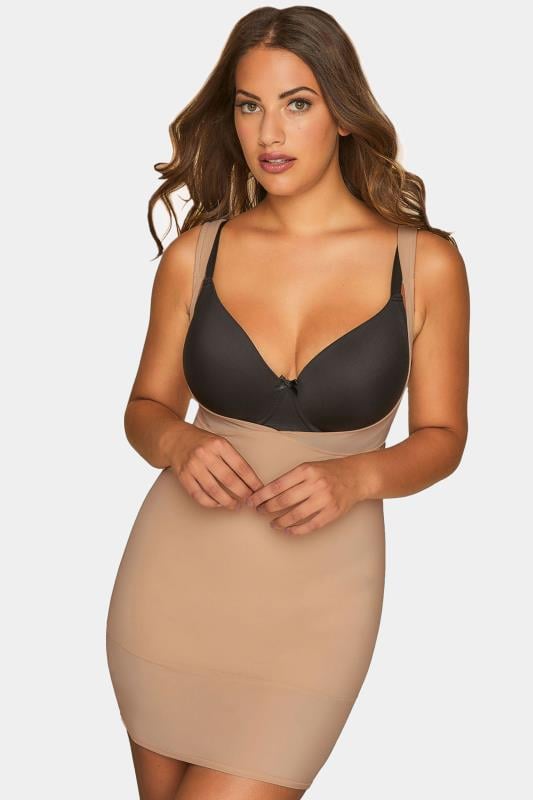 YOURS Curve Nude Control Underbra Slip Dress