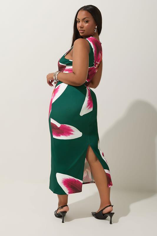 LIMITED COLLECTION Curve Green Floral Print Maxi Dress