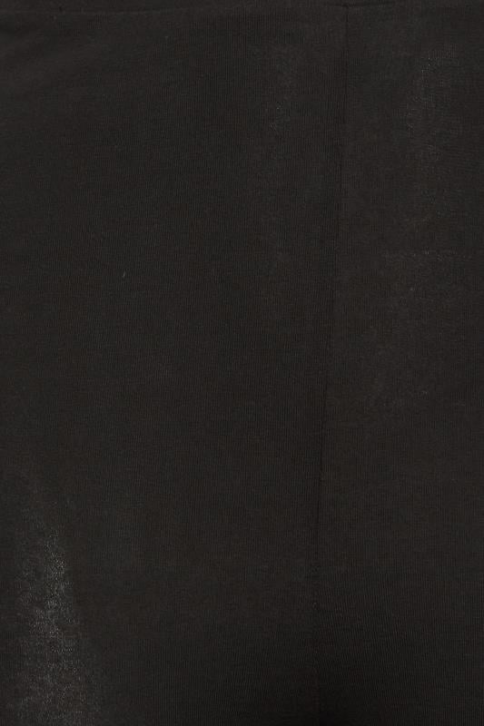 YOURS Curve Black Zip Hem Leggings