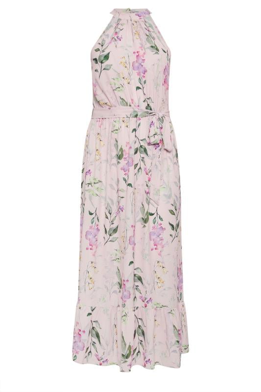 YOURS LONDON Curve Pink Floral Print Maxi Dress
