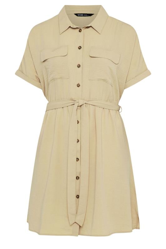 YOURS Curve Stone Brown Utility Dress