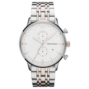 Emporio Armani AR0399 Men's Silver Chronograph Watch