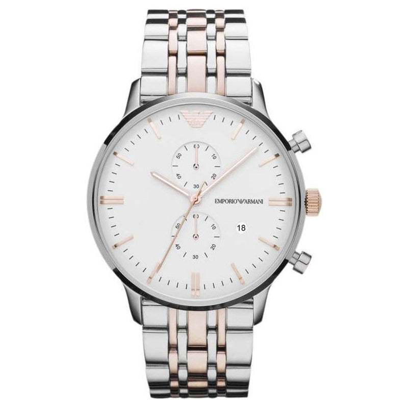 Emporio Armani AR0399 Men's Silver Chronograph Watch
