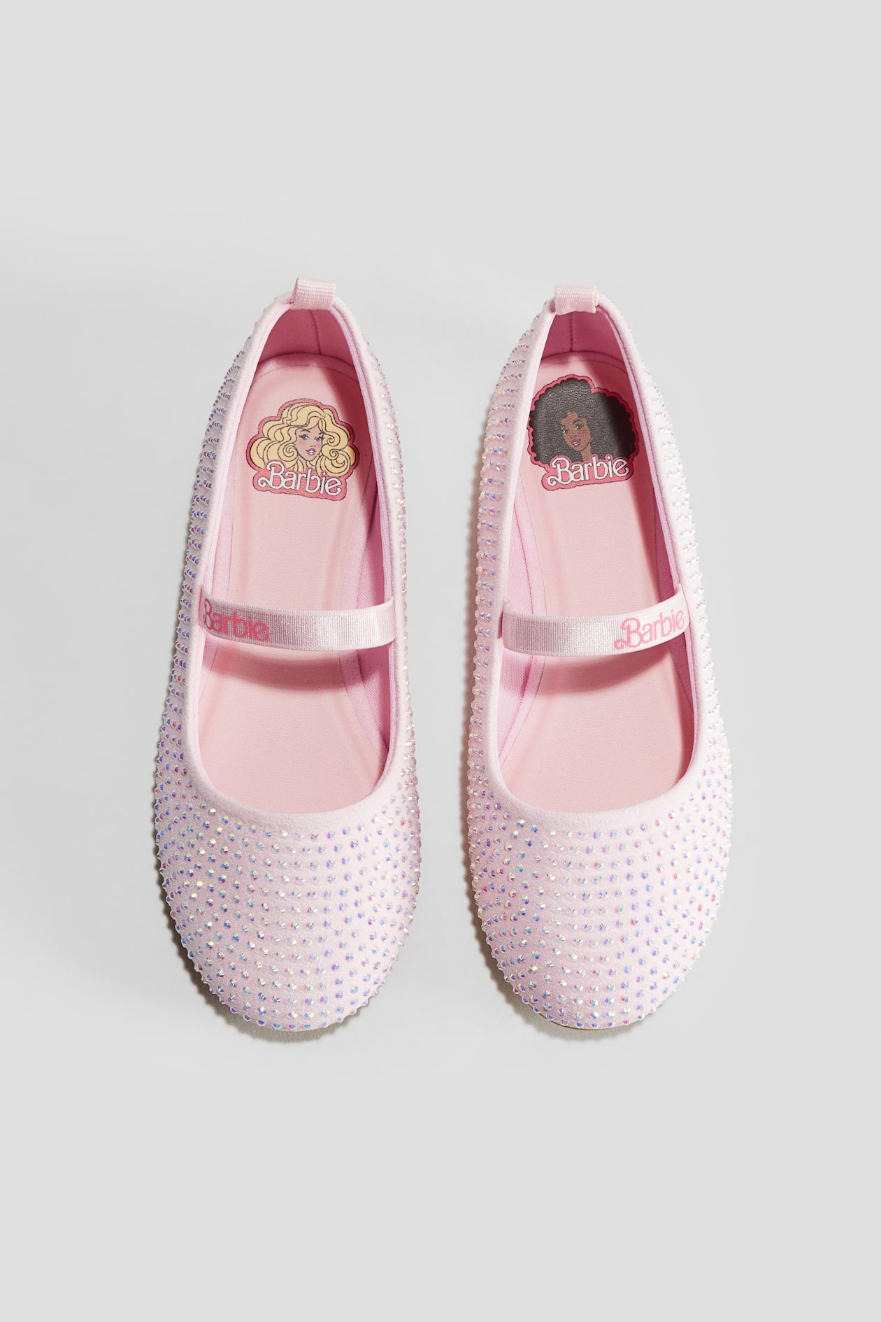Glittery ballet pumps