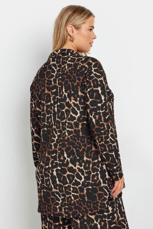 YOURS Curve Brown Leopard Print Shirt