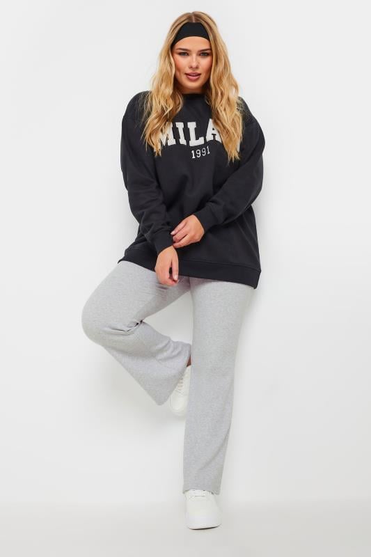 YOURS Curve Grey Flared Yoga Pants