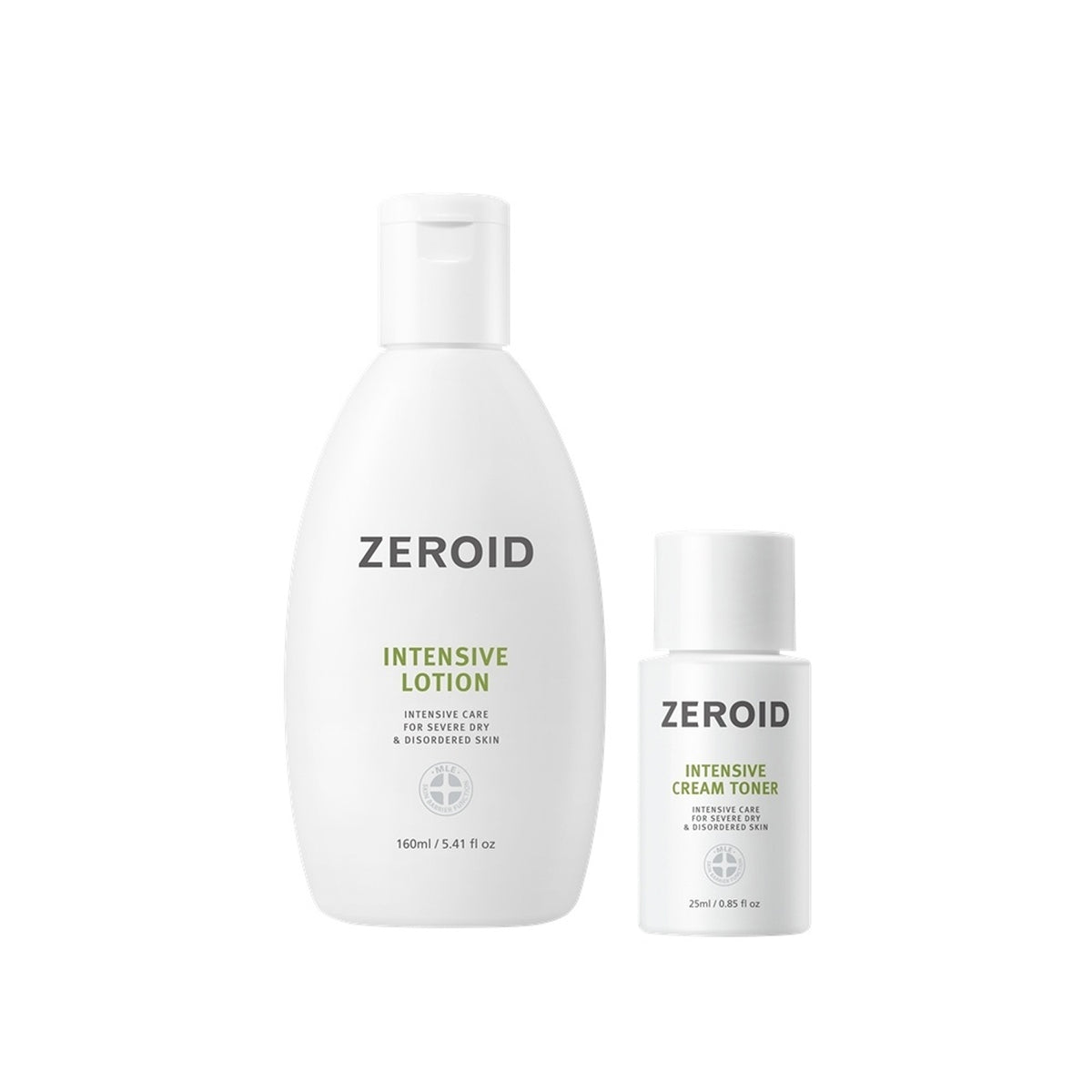 ZEROID Intensive Lotion 160ml Set (+Cream Toner 25ml)
