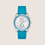 Michael Kors Women's Hadyn Chronograph Clear Stone-Set Watch MK7485