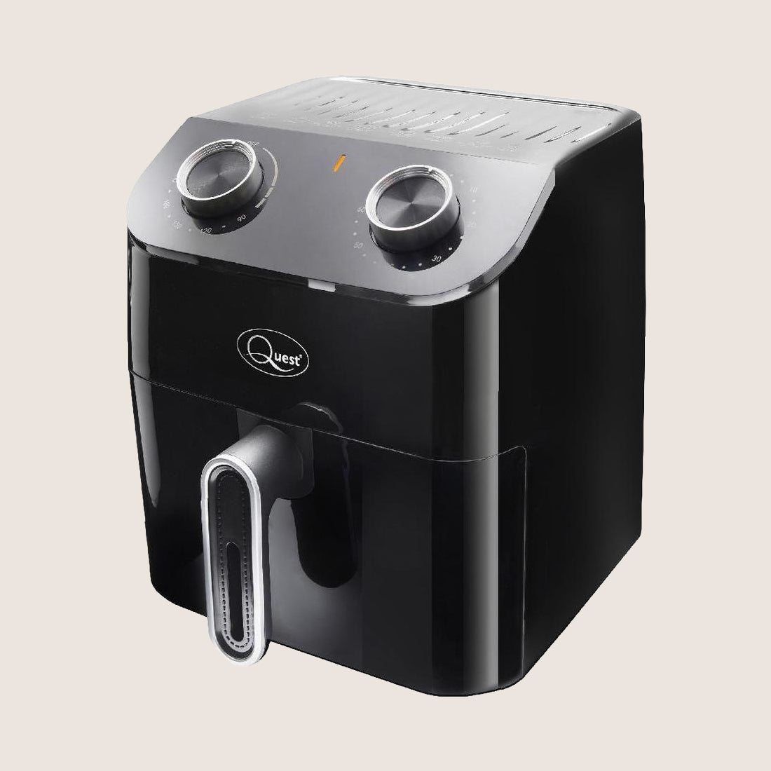 QUEST 33879 Manual Air Fryer with Dial Controls 1350W 4.5L - Black