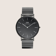 Daniel Wellington Ladies Classic Piano Black Dial Black Bracelet 40mm Watch DW00100...