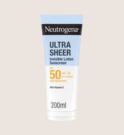 Neutrogena Ultra Sheer Invisible Hydrating Body Lotion Sunscreen SPF50 200ml