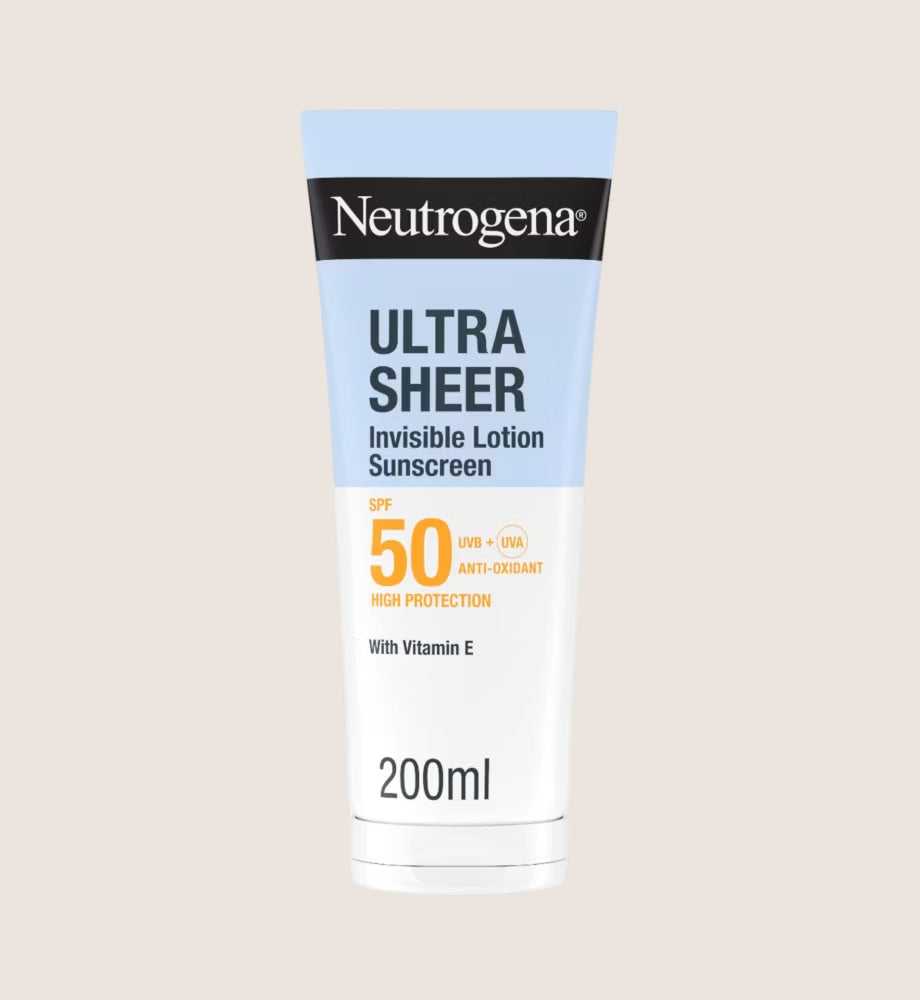 Neutrogena Ultra Sheer Invisible Hydrating Body Lotion Sunscreen SPF50 200ml