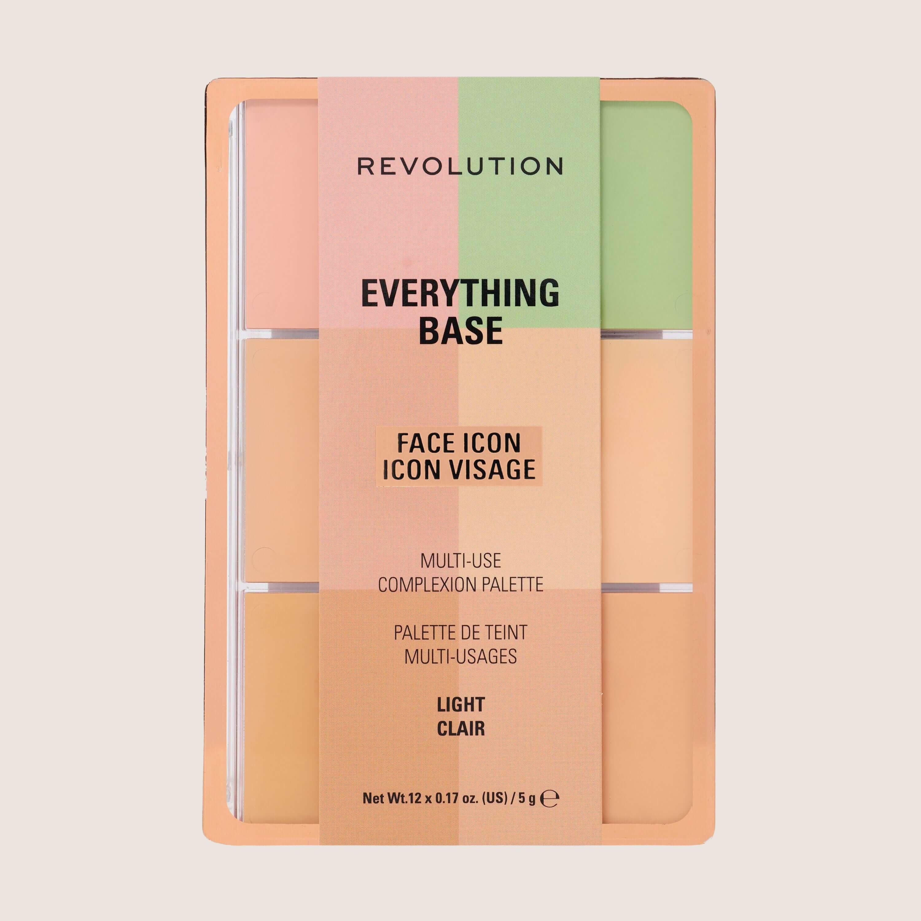 Revolution Everything Base Face Icon Complexion Palette Premium Formula