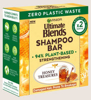 Garnier Ultimate Blends Honey Treasures Strengthening Shampoo Bar for Damaged Hair 60g