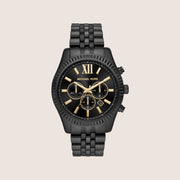 Michael Kors Men's Lexington Chronograph Black Dial Two-Tone Stainless Steel Watch MK8603