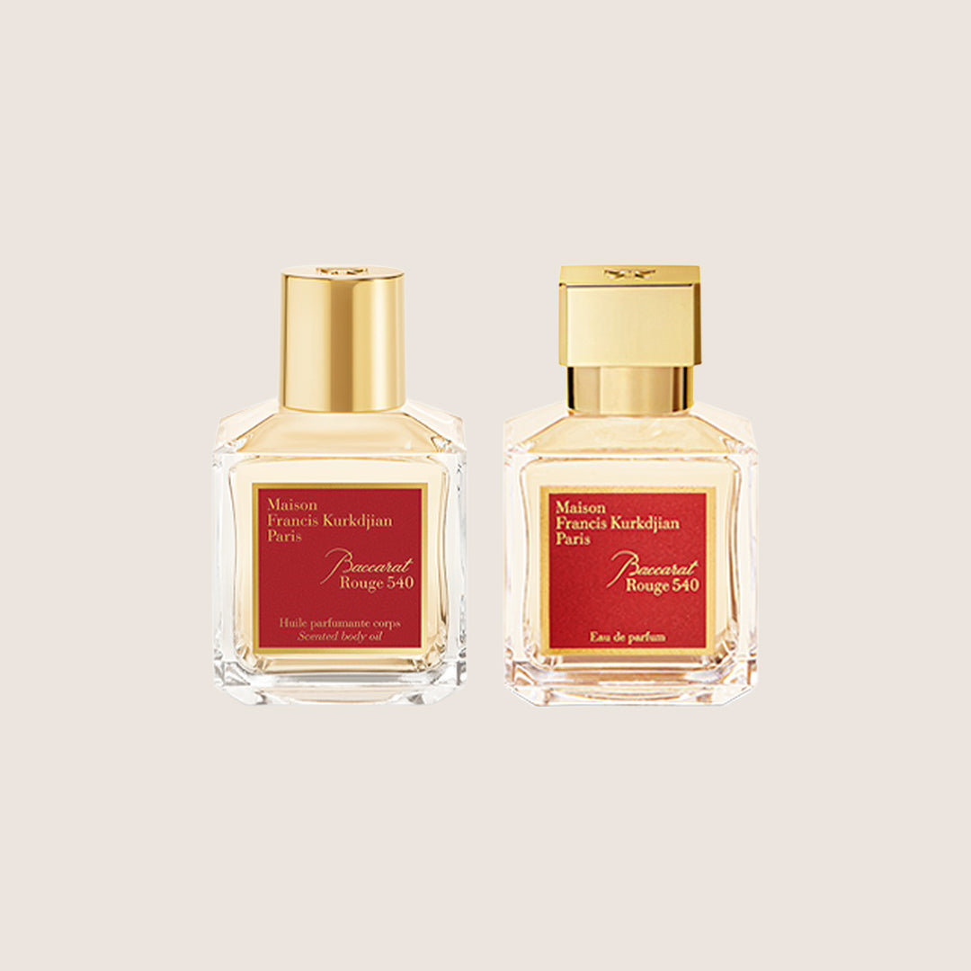 Maison Francis Kurkdjian Unisex Baccarat Rouge 540 Scented Body Oil and Eau de Parfum Signature Duo Set