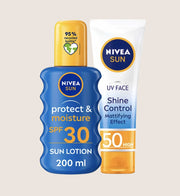 NIVEA SUN Face & Body Care Bundle Sun Cream Set