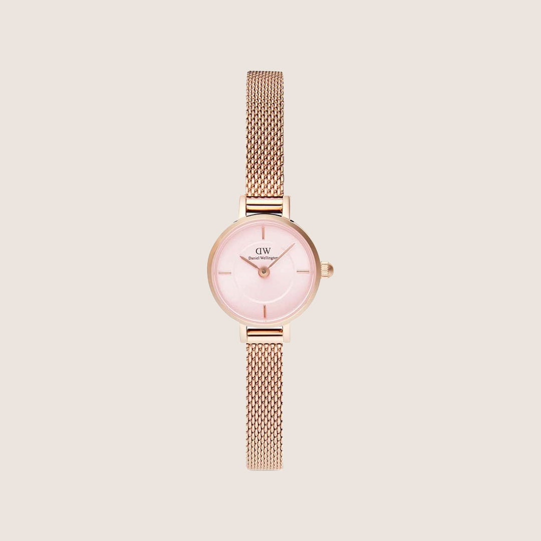 Daniel Wellington Women's Petite Mini Melrose Rose Gold Pink Dial Watch DW00100743