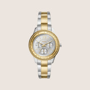Fossil Women's Stella Two-Tone Gold Crystal Bracelet Day/Date Analogue Watch ES5107